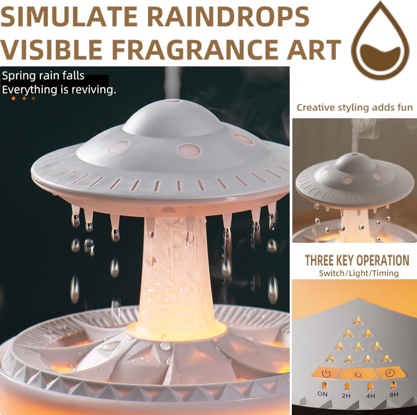 Raindrop Relax Humidifier & Diffuser