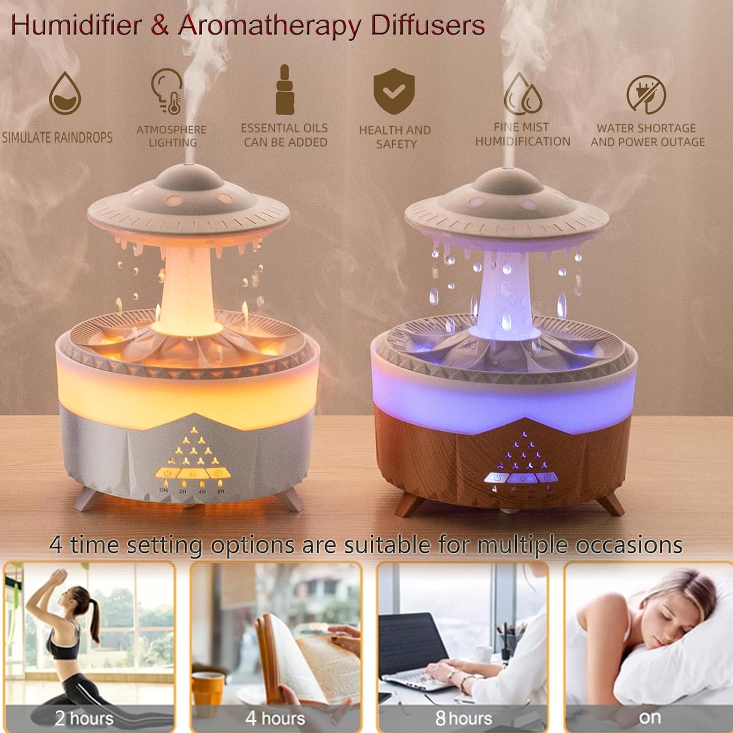 Raindrop Relax Humidifier & Diffuser